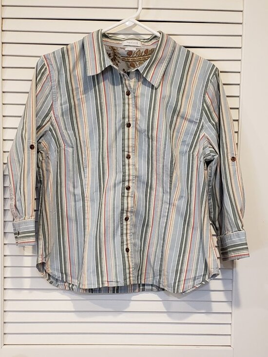 Van Heusen Tops - Women's Van Heusen striped dress shirt